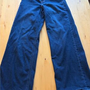 Quince Wide-Leg Jeans in Dark Blue